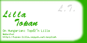 lilla topan business card